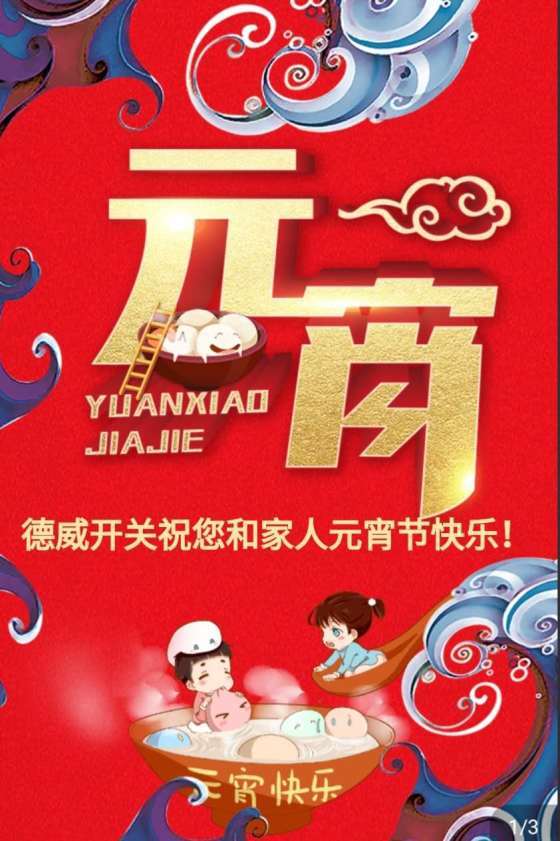 All colleagues of Dewei Switch wish new and old customers a happy Yuanxiao (Filled round balls made of glutinous rice-flour for Lantern Festival) Festival!
