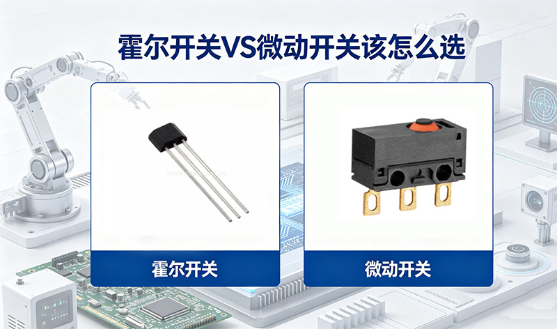 霍尔开关 vs 微动开关：接触式和非接触式开关应该怎么选择